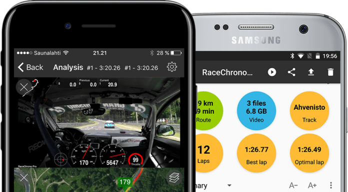 Umesto transpondera: uputstvo za konfigurisanje app RaceChrono racechrono app